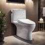 A smart toilet featuring a heated seat